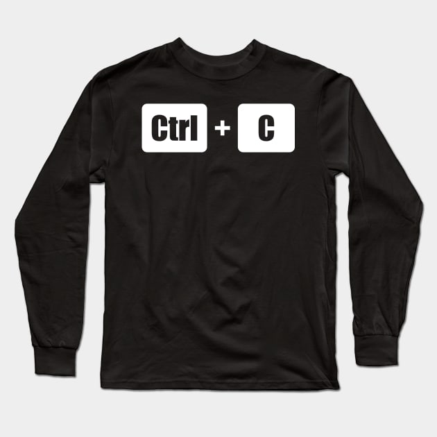 Ctrl C + Ctrl V Mother Father Son Doughter partner look Long Sleeve T-Shirt by Bohnenkern